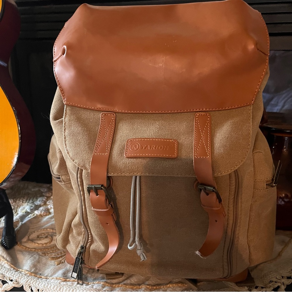 Tarion Camera Backpack Canvas Camera Bag Photography Backpack